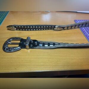 Rare Vintage Nanni heavy studded chainmail
"western" leather belt